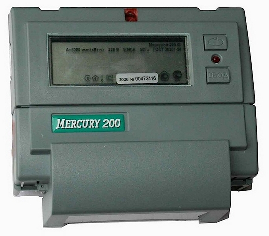 Счетчик Меркурий 200,02 (5-50А) многотариф.